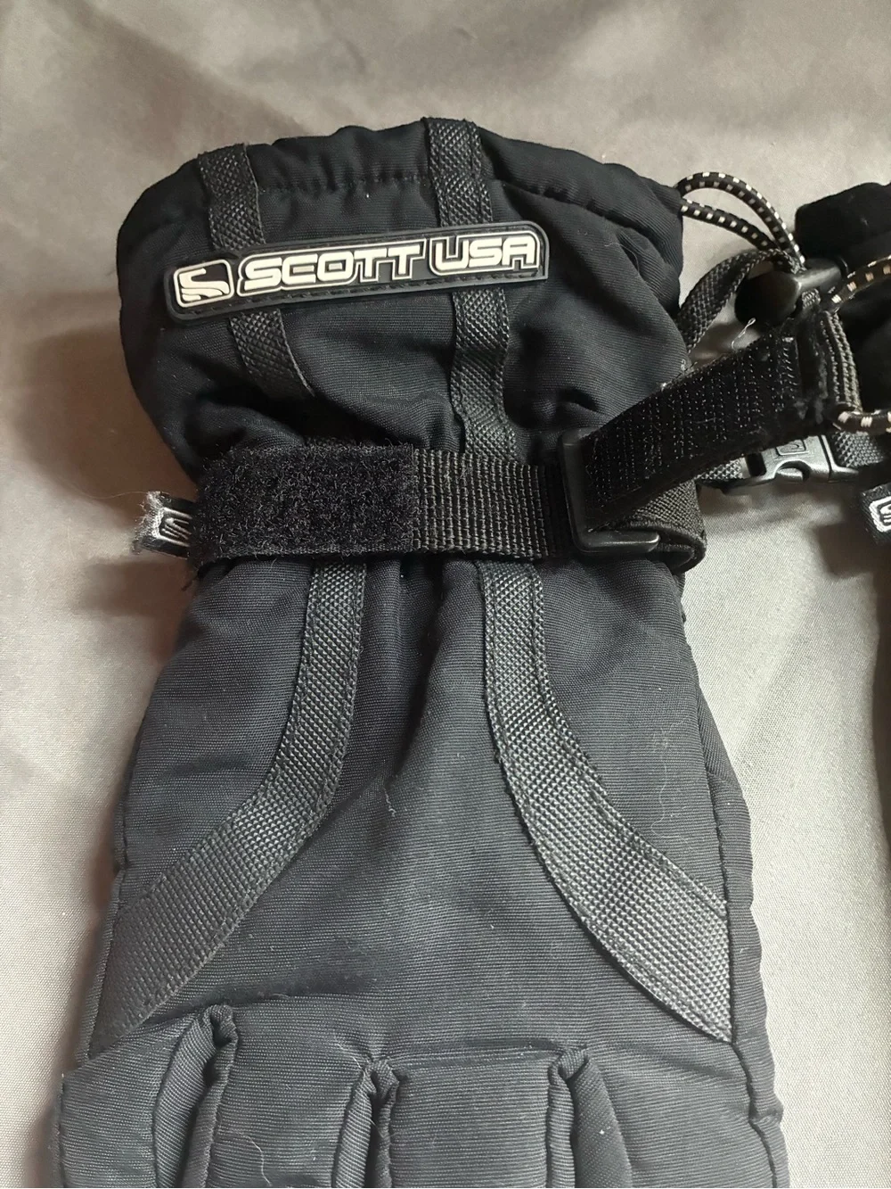 Scott USA Kids Unisex Black Insulated Ski/Snowboard Gloves, Size L